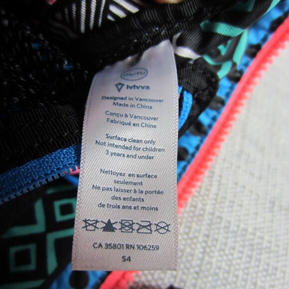 LULULEMON Ivivva Bag Blue Tie Dye Zip Crossbody Purse Hobo Sling Messenger - Picture 3 of 16